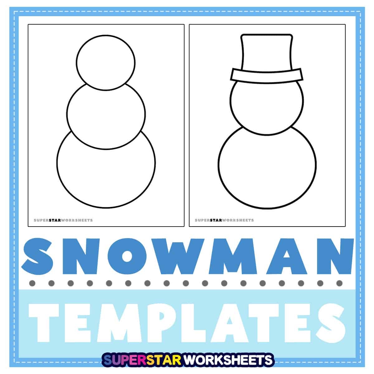 Cut Out Snowman Template Printable