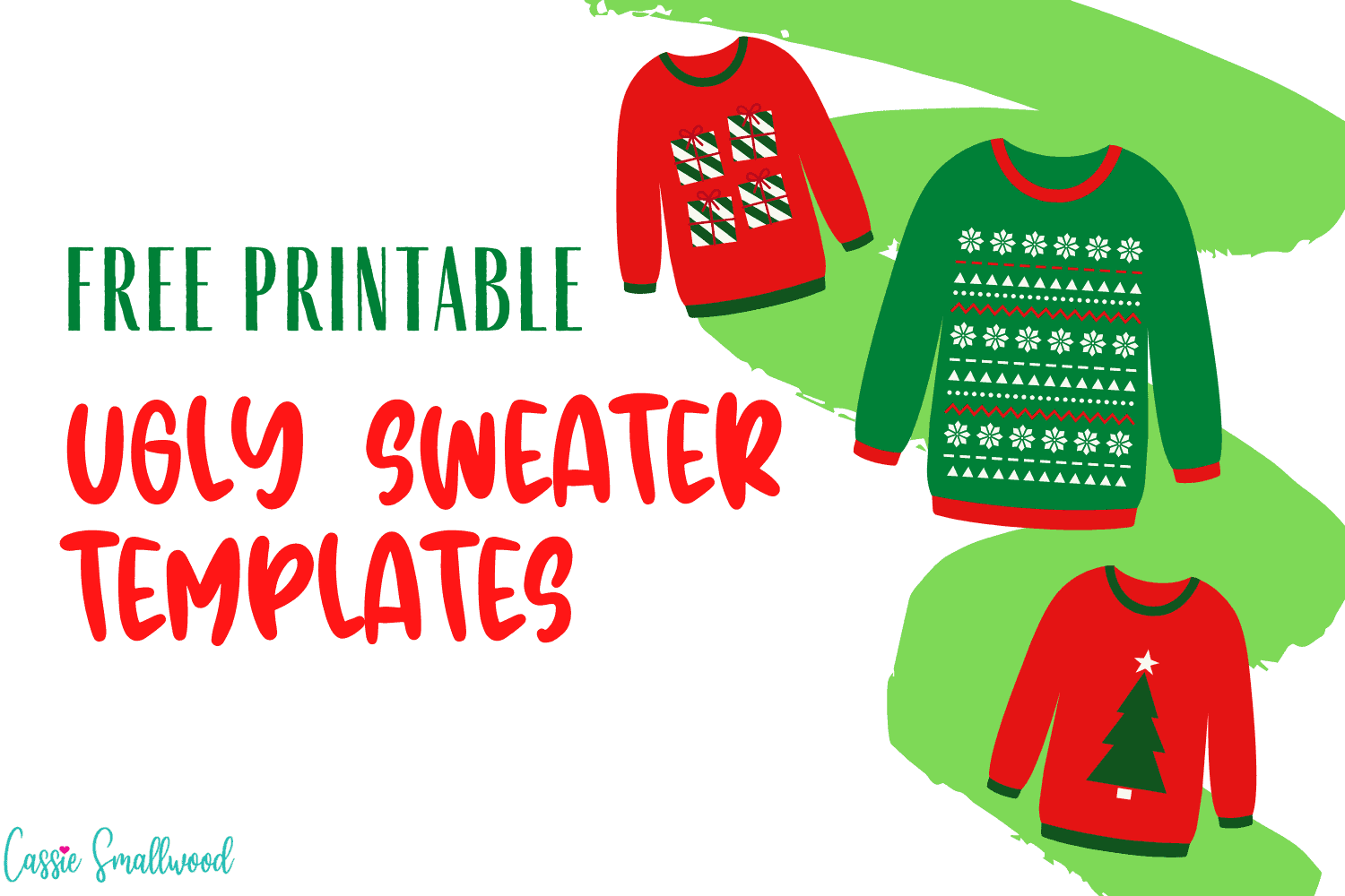 Free Printable Ugly Sweater Template