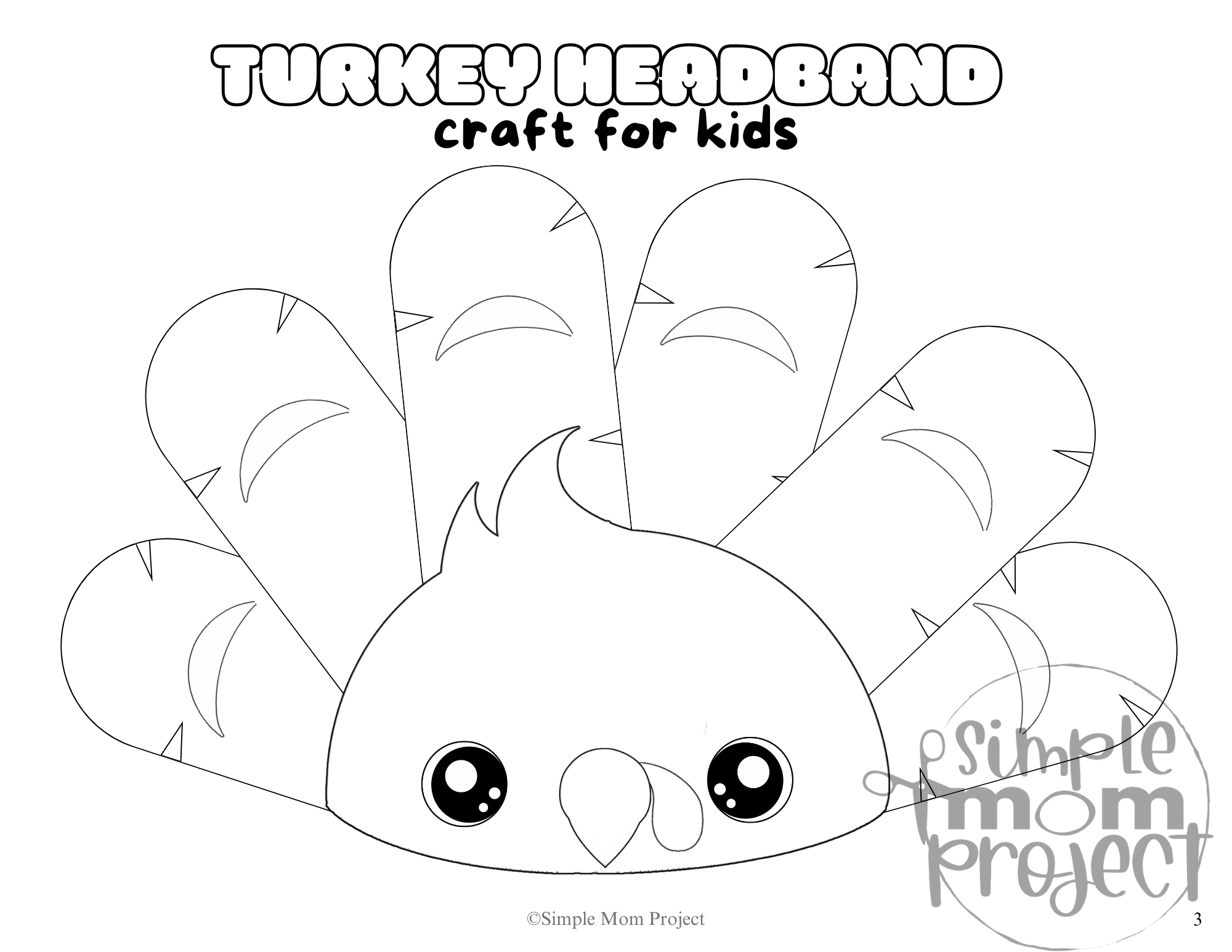 Free Printable Turkey Headband Template