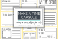 Time Capsules Ideas And Printables For Kids The Kitchen Table Classroom