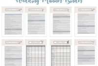 Wedding Planning 10 Free PDF Printables Printablee